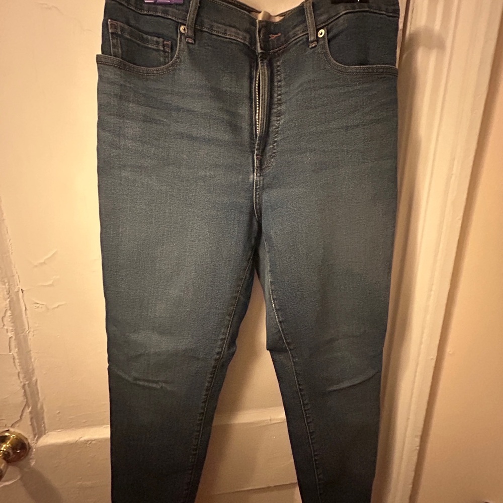 Everlane Blue High Rise Skinny Jeans Classic Fit-Size 32
